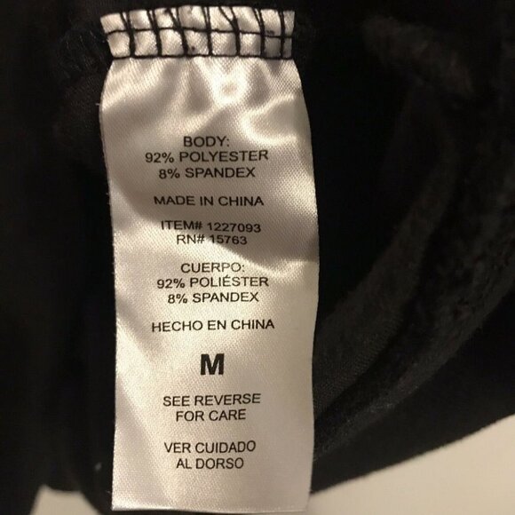 Champion Elite Velour Hoodie Sweatshirt Medium Black Navy Blue Color blo… - Picture 7 of 8